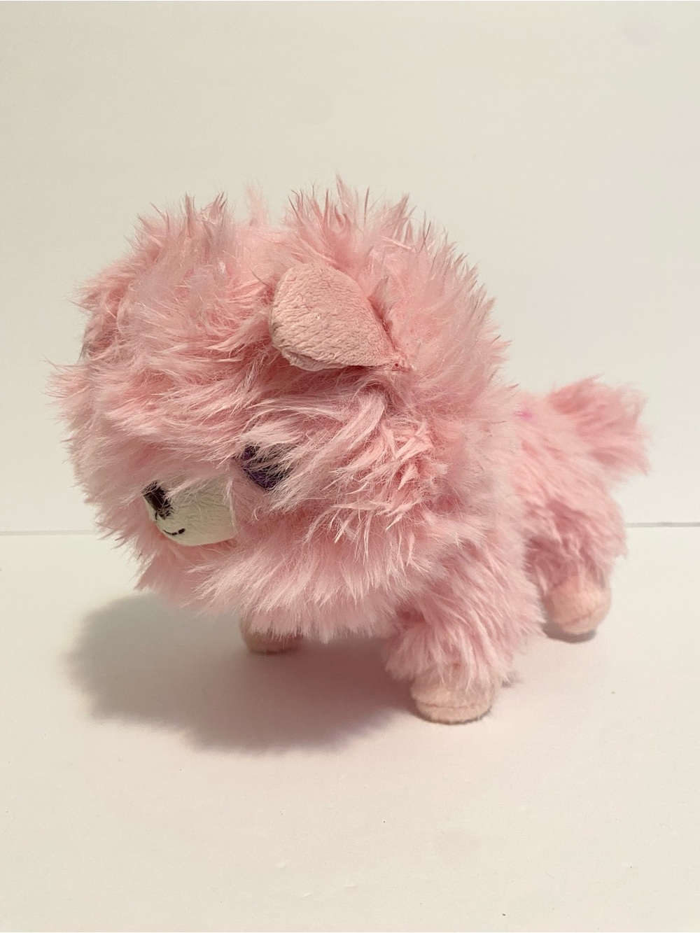 Scruff A Luvs Puppy Dog Cotton Candy Pink Plush Stuffed Animal 10” Toy